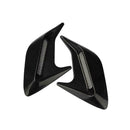 2PCS Car Decorative Side Vent Air Flow Fender Intake Stickers Black D4Q1