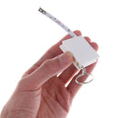 2PCS 1M Retractable Ruler Plastic Portable Mini Tape Measure With Key Chain n3c~