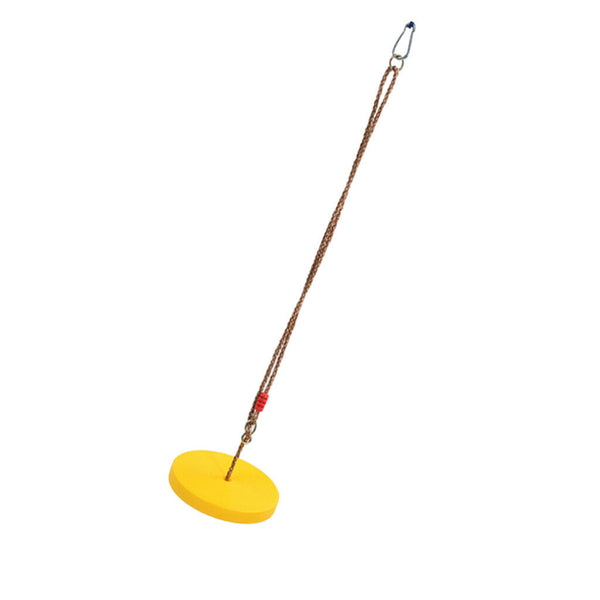 Yellow Children Outdoor Tree Hanging Disc Rope Swing Garden Accessories Toys