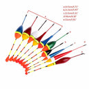 10pcs Carp Fishing Floats Set Buoy Bobber Stick Fish Tackle Vertical 4.5g 3.0g