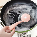 8 sets of kitchen can be hung long handle to oil wire brush ball brush