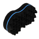 Double Sided Big Holes Barber Hair Brush Sponge Dreads Locking Twist Curl Coil