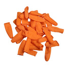 100pcs Rubber Latex Fingertip Finger Cots Nail Protection Orange M