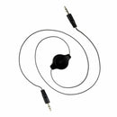 2PCS Black Telescopic 3.5mm AUX Car Audio Cable Right Angle 3.5MM Male To Female
