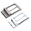 2x Reversible Belt Buckle Single Prong Rectangular Pin Buckle Replacements