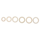 40Pcs Natural Wooden Baby Teether Ring Unfinished Wood Jewellery Craft