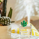 160ml Ultrasonic Air Humidifier Clear Cactus Color Light USB Essential Oil  S2U7
