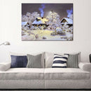 DIY 5D Diamond Embroider Snow hut House Round Diamond Painting Cross Stitch