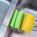 Kitchen Sink Organizer Stainless Steel Hanging Sponge Holder Towel Rack Sin