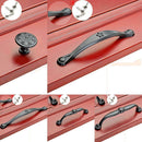 Metal Door Knob Cabinet Drawer Cupboard Furniture Kitchen Pull Handle -Black