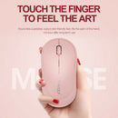 Q18 Wireless 2.4GHz Mouse Laptop Ultra-thin 1000dpi Optical Mice (Pink) A