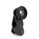 5 in 1 Wide Angle Macro Fisheye 2X Lens Polarizer Mobile Phone Set (Black) A