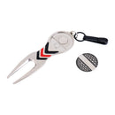 Alloy Golf Divot Tool with Detachable Ball Marker