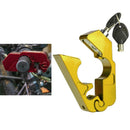 Golden Color Motorcycle Handlebar Throttle Grip Lock Anti-theft Brake Level Lock