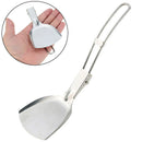 Folding Camping Foldable Steel Shovel Spatula BBQ Tools Cookware Outdoor- OZ