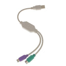 2x Plug and Play USB Male to PS2 Female Cable Adapter Converter for Keyboard