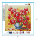 5D DIY Full Drill Square Diamond Painting Flower Cross Stitch Embroidery