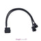 4pin IDE Molex to 2-Port 3Pin/4Pin Cooler Cooling Fan Splitter Power Cable
