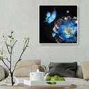 5D Diamond Painting Flower Butterfly Full Round Rhinestone Picture Decor A