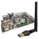 1200Mbps Wireless USB Wifi Adapter, AC1200 Dual Band 2.4GHz/300Mbps+5GHz/86 O8L8