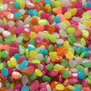 100pcs Glow in The Dark Stones FISH TANK AQUARIUM Pebbles Rock Garden Road Decor