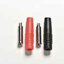 2X Copper 4mm silicone insulated Banana female Jack socket Plug connector lj