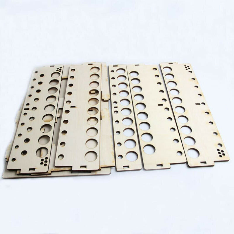 43 bottles Wooden Acrylic Color Ink Paint Bottle Storage Rack Holder Modular