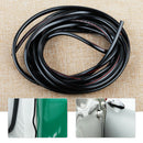 5M Black Car Door Edge Rubber Strip Guard Moulding Trim Scratch Protector Cover