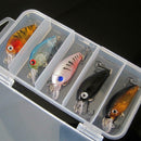 5x Minnow Fishing Lures Bass Crankbait Hooks Tackle Crank Baits + Fishi CHA
