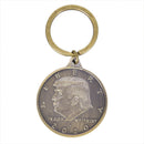 New Coin Keychain President Trump 2020 Bronze Memorial Crafts Collection Gift
