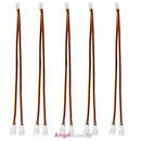 5Pcs 12V 3 Pin Female to 2/3 Pin Male PC Fan Power Splitter Extension Cable