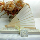 Bamboo Silk Hand Held Fan, Solid Fan with Gift Box, Bridal Chinese Bamboo c O1E7