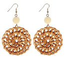 Rattan Tassel Earrings for Women Bohemian Statement Drop Dangle Earrings Ha