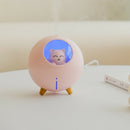 220ml Planet Cat Ultrasonic Air Humidifier Essential Oil Diffuser (Pink)