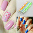 2Way Pen Nail Art Marbleizing Dotting Painting Dot Manicure Tools X0Q2. X7T R6U0