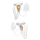 2x Reuseable Mens Urinal Pee Holder Collector Incontinent Aid 1000ml Bladder