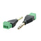 6.35mm 1/4 Stereo Audio Male to AV 3-Screw Terminal Female Adapter ConnectorH6S1