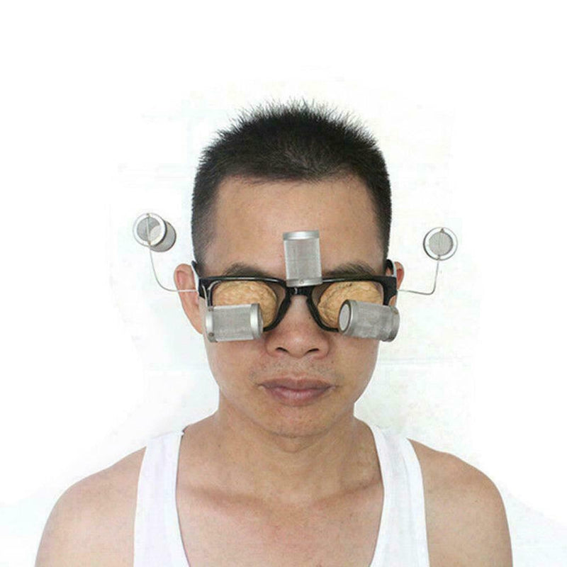 Eyes Moxa Burner Glasses Roll Holder Stick Moxibustion Tool Walnut Therapy F0L2