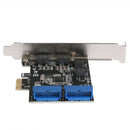 U3N014S PW4 Desktop Front PCIe Transfer USB3.0 19PIN Interface Adapter Card