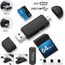 Micro USB+USB OTG Card Reader USB2.0 Memory Card Adapter for PC Android