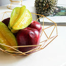 Chic Metal Table Storage Basket Modern Minimalist Scandinavian Nordic Hollo D2A1