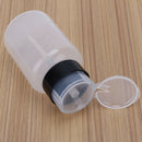 Mini Empty Nail Arts Pump Dispenser Acetone Polish Remover Alcohol Liquid Bottle
