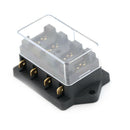 4 Way Car Vehicle Circuit Standard ATC Automotive Blade Fuse Box Block Holder M&