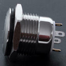 DC3V Blue Illuminated LED 16mm Metal Momentary Push Button Switch SPST