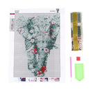5D Diy Diamond Painting Elephant Diamond Picture Of Rhinestones Flower Diam