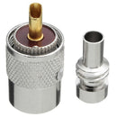 10 X PL259 UHF Connector Male Plug With Reducer for RG8X Coaxial Cable +Tub
