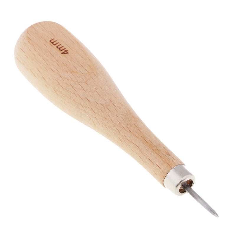 1 Set 3/4/5mm Leather Craft Stitching Awl for Sewing Leather Diamond Point
