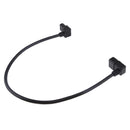 Lovoski 2Pcs IEC 320 C14 To C13 Converter Power Adapter Cable Angled 60cm