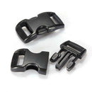 100pcs 3/8"Contoured Curved Side Release Plastic Buckle for Paracord Bracelet Nw