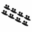 8Pcs Car Interior Clip Earphone Cable Clip Arrangement Panel Clamp(Black)